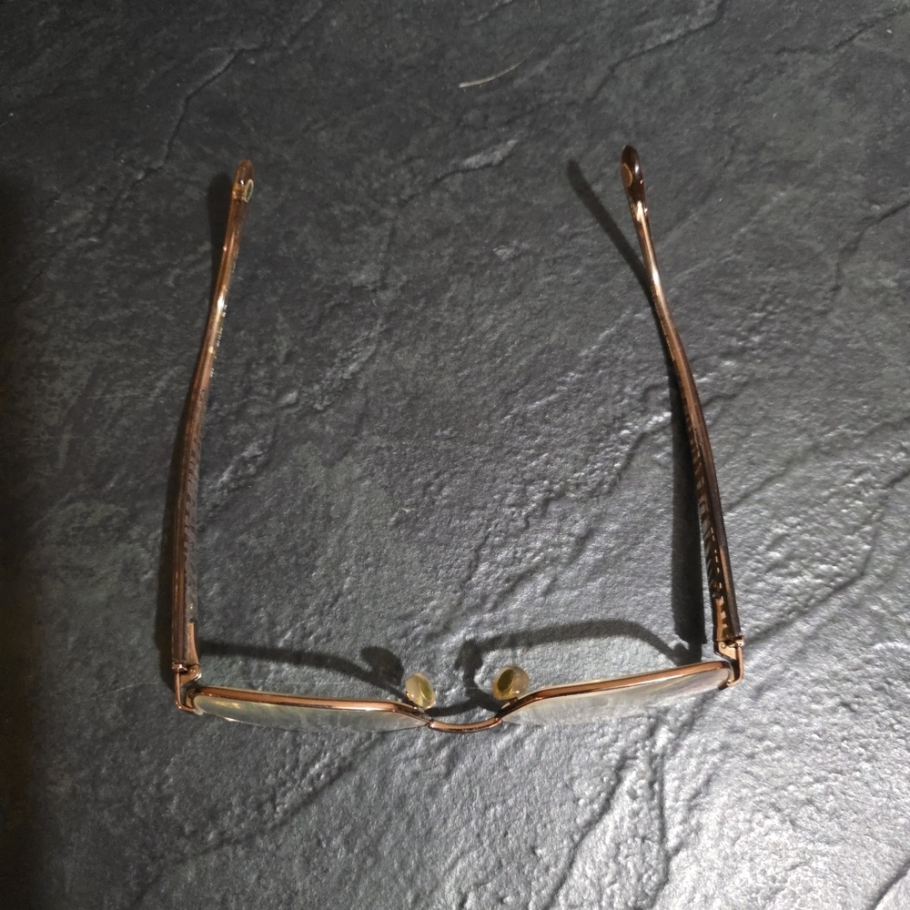 Michael Kors Gold Rectangular Glasses Clear Zebra… - image 8